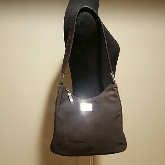 Dkny Handbags - DKNY Brown Nylon Purse Shoulder Bag